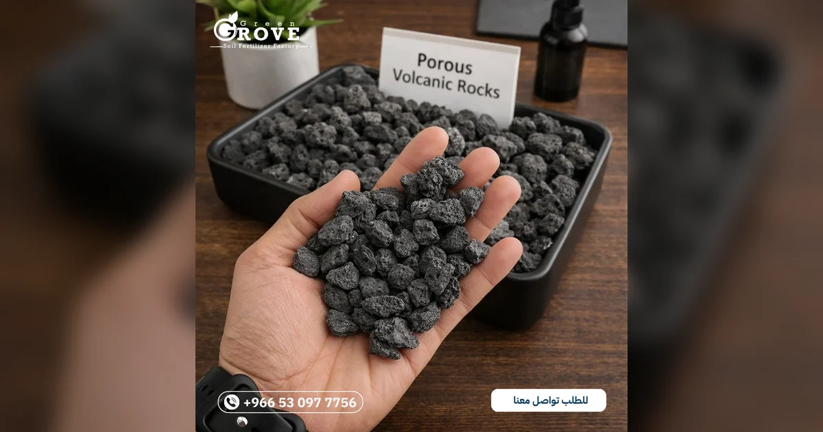 الحجر البركاني للحدائق المنزلية