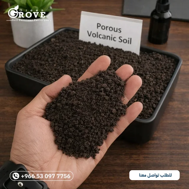 حجر بركاني للمشاتل والحدائق