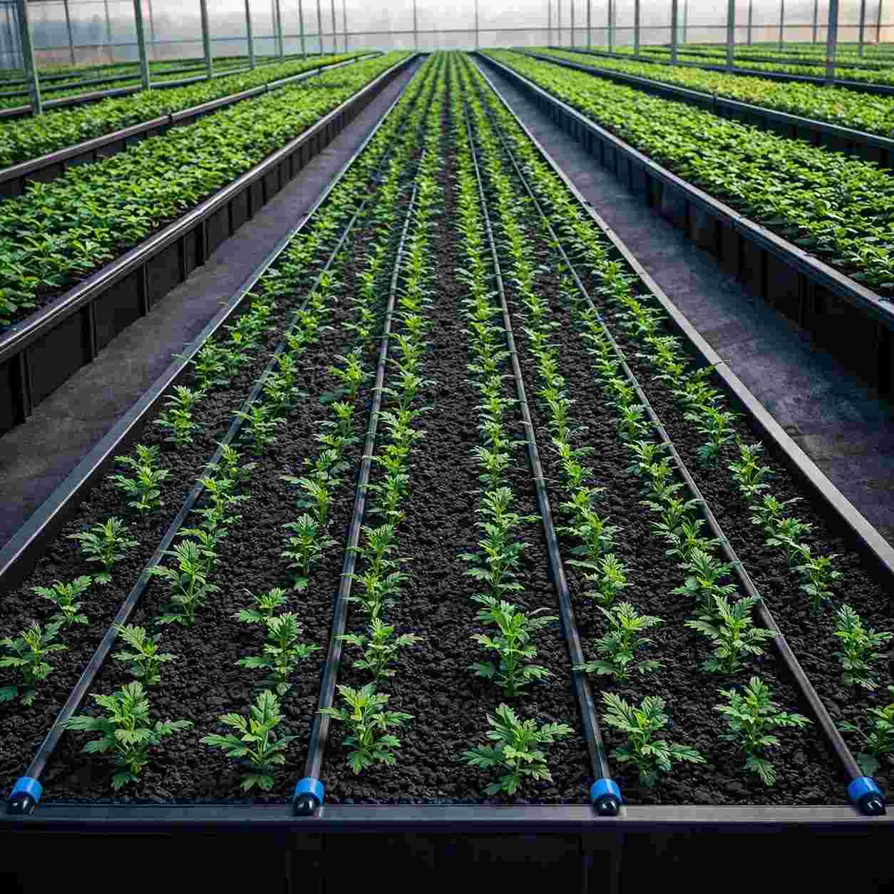 Grow Bags & Pots Under Drip Irrigation